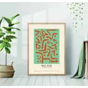 Постер 28 картин "Пауль клее абстракция рисунок репродукция" 50x70 см в подарочном тубусе без рамы