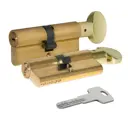 Цилиндровый механизм с вертушкой 164 BM/80 (35+10+35) мм латунь 5 кл.