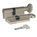 Цилиндровый механизм с вертушкой KALE KILIT 164 BM/100 (45+10+45) мм никель 5 кл.