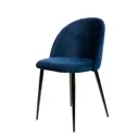 Стул Mebel Square Lori 55x80x51 см велюр цвет синий