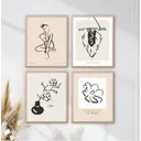 Набор постеров 4 шт 28 картин в этническом стиле 70x50 см без рамы