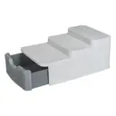 Органайзер для хранения 16.5x11x27 см полипропилен цвет серый