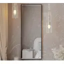 Зеркало интерьерное в алюминиевой раме настенное ONE Mirror 140x60 см черное