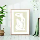 Постер 28 картин "Силуэт женщины репродукция" 50x40 см без рамы