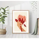 Постер 28 картин "Большой цветок в руке" 50x40 см без рамы
