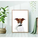 Постер 28 картин "Собака смеется" 70x50 см без рамы