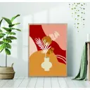 Постер 28 картин "Растения и цветы в вазе" 70x50 см без рамы