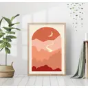 Постер 28 картин "Месяц на небе" 70x50 см без рамы