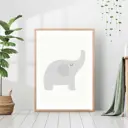 Постер 28 картин "Слоник. Животные рисунок для детской комнаты" 70x50 см без рамы