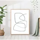 Постер 28 картин "Рисунок линией" 70x50 см без рамы