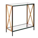 Консоль напольная AllConsoles 1033-CB_G clear 80x80x35 см сталь