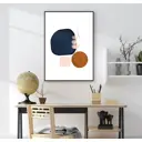 Постер 28 картин Черное пятно Абстракция 40x50 см в подарочном тубусе без рамы