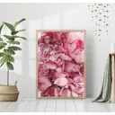 Постер 28 картин "Цветки пиона" 40x50 см в подарочном тубусе без рамы