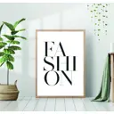 Постер 28 картин "Фешн. Надпись fashion" 40x50 см в подарочном тубусе без рамы