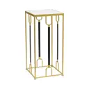 Журнальный столик квадратный Гласар 31x31x65 см белый