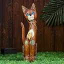 Интерьерный сувенир "Кошка" с узорными коленками, 40 см
