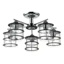 Люстра потолочная LUMION ROTONDUM 3504/5C 5 ламп 20 м² цвет никель