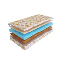 Матрас SkySleep Funny Play Latex 60x140 см беспружинный, детский, ортопедический, латексный, кокосовый