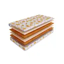 Матрас SkySleep Funny Mix 80x140 см беспружинный, односпальный, ортопедический, латексный, кокосовый