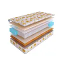 Матрас SkySleep Funny Latex TFK 80x200 см независимый пружинный блок, односпальный, ортопедический, латексный, кокосовый