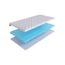 Тонкий матрас SkySleep Orto 5 на кровать тахту 120x195 см, беспружинный, для дивана, жесткость: средняя, полутораспальный, ортопедический