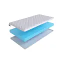 Тонкий матрас SkySleep Orto 10 на диван-кровать 180x195 см, беспружинный, для дивана, жесткость: средняя, двуспальный, ортопедический