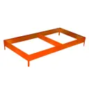 Грядка оцинкованная Greengo 295x100x15 см оранжевая