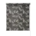 Миниролло ПраймДекор Листья серый 52x170