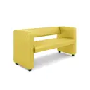 Диван Monofix Dv-yokki-10 122x69x57 см экокожа цвет желтый
