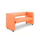 Диван Monofix Dv-yokki-13 122x69x57 см экокожа цвет оранжевый