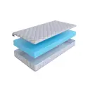Матрас SkySleep Flex 14 150x185 см беспружинный, двуспальный, ортопедический