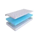 Матрас SkySleep Flex Plus 10 160x195 см беспружинный, двуспальный, ортопедический