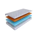 Матрас SkySleep Flex 8 Cocos 140x195 см беспружинный, полутораспальный, ортопедический, кокосовый