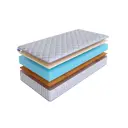Матрас SkySleep Flex Mix 17 155x225 см беспружинный, двуспальный, ортопедический, латексный, кокосовый