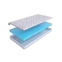 Матрас SkySleep Flex Plus 8 130x186 см беспружинный, полутораспальный, ортопедический