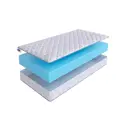 Матрас SkySleep Flex Plus 18 160x200 см беспружинный, двуспальный, ортопедический