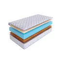 Матрас SkySleep Flex Plus Mix 17 80x186 см беспружинный, односпальный, ортопедический, латексный, кокосовый