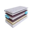 Матрас SkySleep Simple 3 S500 80x210 см независимый пружинный блок, односпальный, ортопедический