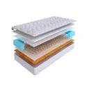 Матрас SkySleep Simple 5 BS 140x210 см зависимый пружинный блок, полутораспальный, ортопедический, кокосовый