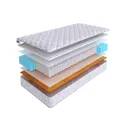 Матрас SkySleep Practic Firm S500 130x180 см независимый пружинный блок, полутораспальный, ортопедический