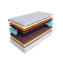 Матрас SkySleep Practic Middle BS 160x195 см зависимый пружинный блок, двуспальный, ортопедический, кокосовый