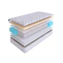 Матрас SkySleep Practic Latex Fiber S500 130x190 см независимый пружинный блок, полутораспальный, ортопедический
