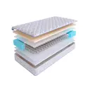 Матрас SkySleep Practic Latex Fiber BS 200x180 см зависимый пружинный блок, двуспальный, ортопедический