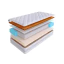 Матрас SkySleep EXPERT COMBO S1000 80x210 см независимый пружинный блок, односпальный, ортопедический, латексный