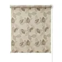Рулонная штора ПраймДекор Листья 52x170 см цвет бежевый