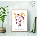 Постер 28 картин "Ягоды рябины" 50x40 см в подарочном тубусе без рамы