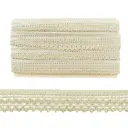 Тесьма отделочная Лента 30мм x 25м (хлопок 26% лен54% полиэфир 20%) односторонняя 071 льняной