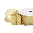 Тесьма металлизированная Айрис 35мм x 10м золотистый цвет