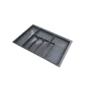 Лоток для столовых приборов 74x49 см полистирол цвет серый