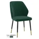 Стул Milavio Айсберг 84x56x48 см ткань цвет зеленый/черный/золотой